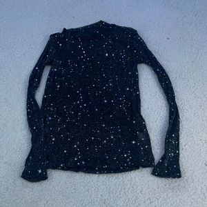 Bought on Amazon, mesh star patterned top, size M